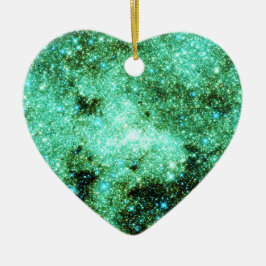 緑の銀河の銀河系 セラミックオーナメント