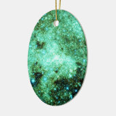 緑の銀河の銀河系 セラミックオーナメント (左)