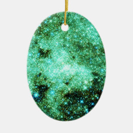 緑の銀河の銀河系 セラミックオーナメント