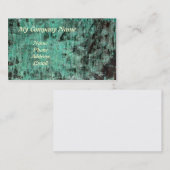 緑の銅の古さびの質 名刺 (正面/裏面)