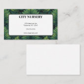 緑の鋸歯状離れ子供部屋植物栽培者販売 名刺 (正面/裏面)