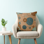 緑の錆と粘土の円 クッション (椅子)