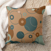 緑の錆と粘土の円 クッション (ブランケット)