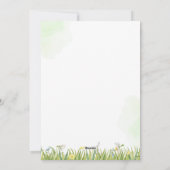 緑の開花:緑のフェスティバルフローライースター シーズンカード (裏面)