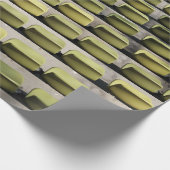 緑の集団椅子 ラッピングペーパー (角)