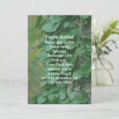 緑の離れつる植物オンツリー自然パーティー 招待状 (スタンド正面)