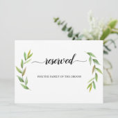 緑の離れの席結婚看板 招待状 (スタンド正面)