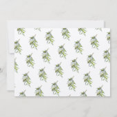 緑の離れイスラームAqiqa Aqeqa招待状 招待状 (裏面)