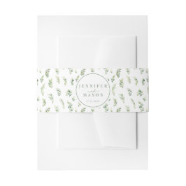 緑の離れクラシックボホ結婚のベリーバンド 招待状ベリーバンド