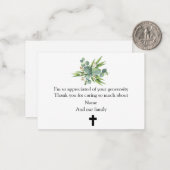 緑の離れサンキューカード ノートカード (正面/裏面インサイチュ)