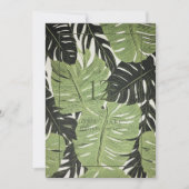 緑の離れジャングのはっきりしたとテーモダンブル番号 招待状 (正面)