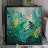 緑の離れテクスチャ付きデコページティッシュペーパー 薄葉紙