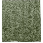 緑の離れフローラヴィンテージ抽象芸術の背景 シャワーカーテン (正面)