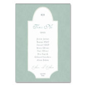 緑の離れ結婚のテーブル番号 テーブルナンバー (裏面)