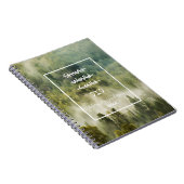 緑の雨林のやる気を起こさせる自然名 ノートブック (右側)