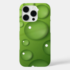 緑の雨滴パターン iPhone 16 PROケース