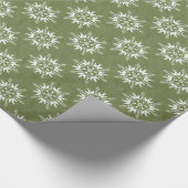 緑の雪片 ラッピングペーパー (角)