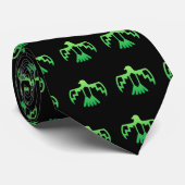 緑の雷鳥のタイ ネクタイ (ロール)