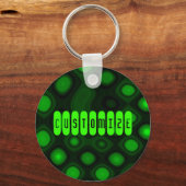 緑の電気I -テンプレート キーホルダー (正面)
