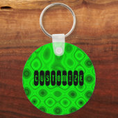 緑の電気II -テンプレート キーホルダー (正面)