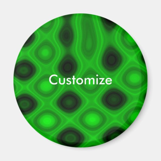 緑の電気III -テンプレート マグネット (正面)