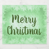 緑の霜のメリークリスマス ビールラベル (シングルラベル)