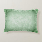 緑の霜の降りたクリスマスの輝き アクセントクッション (裏面)