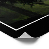 緑の霧の森の写真ポスター「FORBIDDEN MISTS」 ポスター (角)