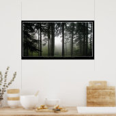 緑の霧の森の写真ポスター「FORBIDDEN MISTS」 ポスター (キッチン)