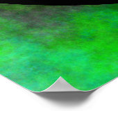 緑の霧の生物学的災害［有害物質］記号ポスター ポスター (角)