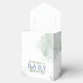 緑の青いアジサイその男の子の赤ちゃんシャワーFavo フェイバーボックス (オープン)