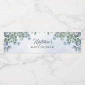 緑の青い水色 ペットボトルラベル (シングルラベル)