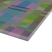 緑の青い紫の幾何学的 カッティングボード (角)