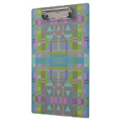 緑の青い紫の幾何学的 クリップボード (左)