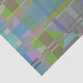 緑の青い紫の幾何学的 薄葉紙 (詳細)