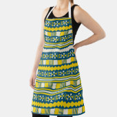 緑の青い部族のパタ伝統的ーン エプロン (インサイチュ)