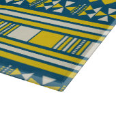 緑の青い部族のパタ伝統的ーン カッティングボード (角)