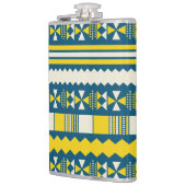 緑の青い部族のパタ伝統的ーン フラスク (左)