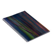 緑の青と茶色の抽象芸術絵画の ノートブック (右側)