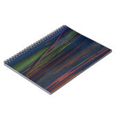 緑の青と茶色の抽象芸術絵画の ノートブック (左側)