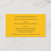 緑の青の医療用下駄の制服 名刺 (裏面)