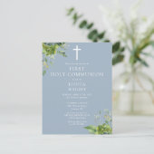 緑の青の最初の聖なる聖餐式を保存 ポストカード (スタンド正面)