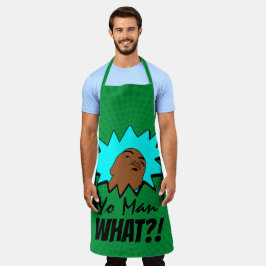 緑の青ヨーマンマグショット漫画 エプロン