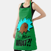 緑の青ヨーマンマグショット漫画 エプロン (インサイチュ)