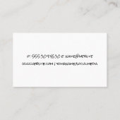 緑の青絵を描背景 | 塗芸術的色 名刺 (裏面)