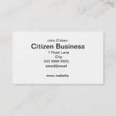 緑の革張りのルックテクスチャ 名刺 (裏面)