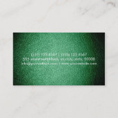 緑の革 名刺 (裏面)