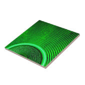 緑の音楽スピーカーと音波 タイル (側面)