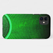 緑の音楽スピーカーと音波 Case-Mate iPhoneケース (裏面(横))