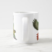 緑の頬の構成カスタマイズ可能なマグカップ ジャンボコーヒーマグカップ (裏面)